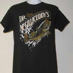 MENS DR. MCGILLICUDY'S TEE, BLACK, MEDIUM.